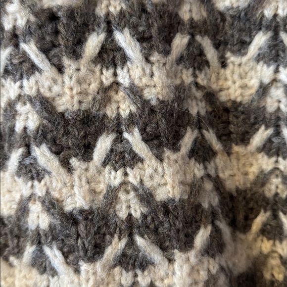 Madewell Aldridge crop wool blend Knit Heather Otter Sweater size medium - Picture 4 of 5